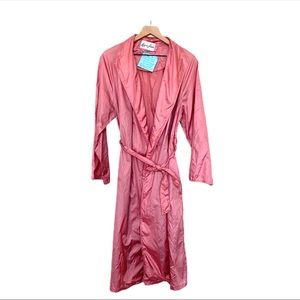 Vintage Aqua-Sheen Pink Rain Coat
